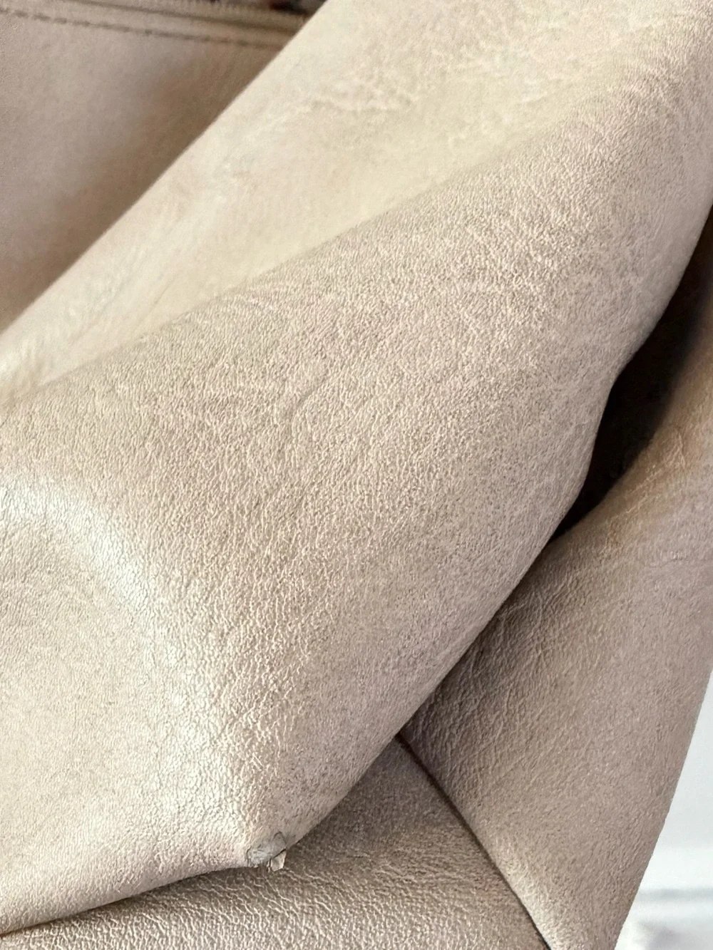 Joy Susan Cream Vegan Leather Crossbody Bag